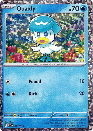 Quaxly #3 · McDonald's Collection 2023 Pokémon card