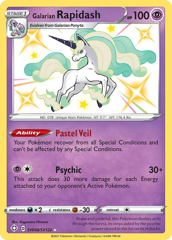 Galarian Rapidash full card art