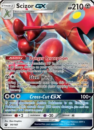 Scizor GX #90 · Celestial Storm Pokémon card