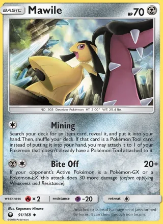 Mawile #91 · Celestial Storm Pokémon card