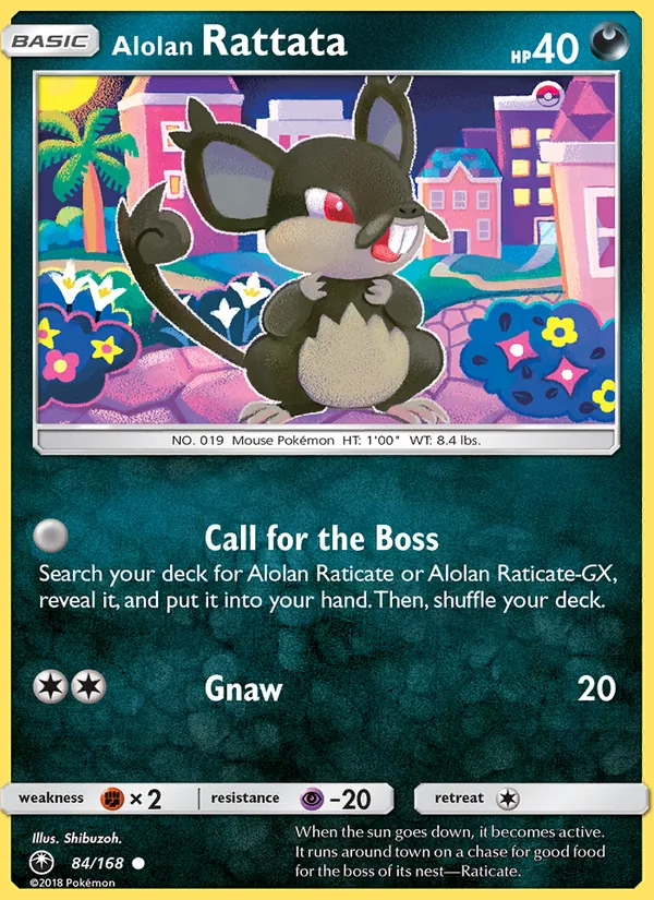 Alolan Rattata full card art