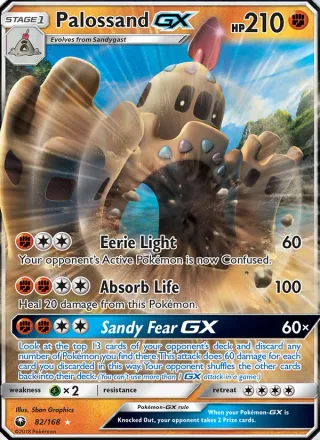 Palossand GX #82 · Celestial Storm Pokémon card