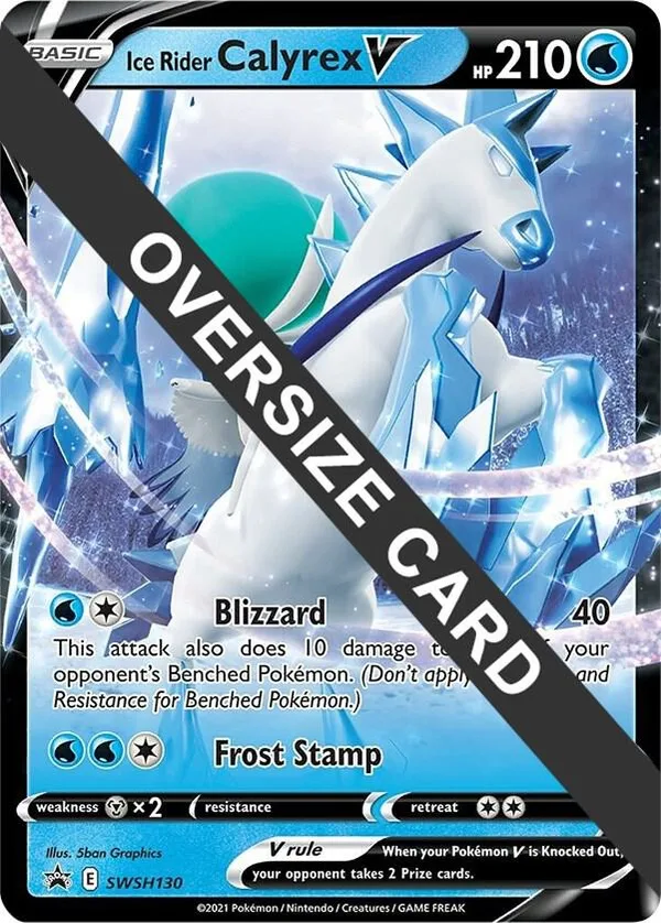 Ice Rider Calyrex V - SWSH130 full card art