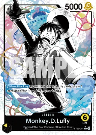 Monkey.D.Luffy (Parallel) #ST29-001-parallel · ST-29: Starter Deck 29 Egghead One Piece card