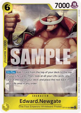 Edward.Newgate #ST13-004 · ST-13: Ultra Deck The Three Brothers One Piece card