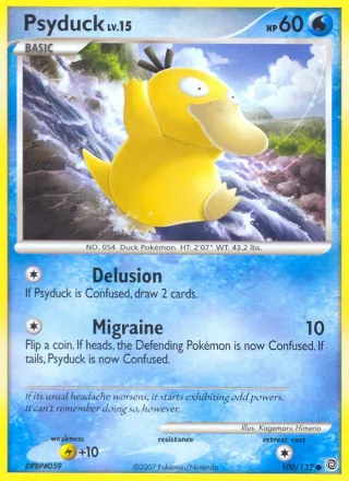 Psyduck #100 · Secret Wonders Pokémon card