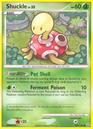 Shuckle #109 · Secret Wonders Pokémon card