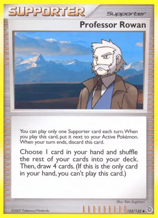 Professor Rowan #123 · Secret Wonders Pokémon card