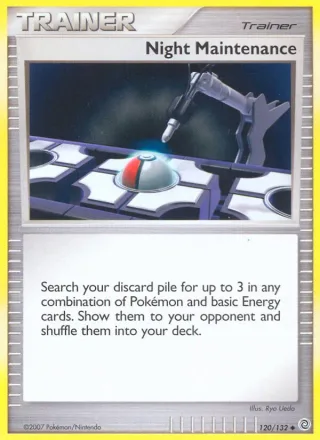 Night Maintenance #120 · Secret Wonders Pokémon card