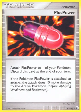 PlusPower #121 · Secret Wonders Pokémon card