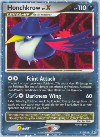 Honchkrow #132 · Secret Wonders Pokémon card