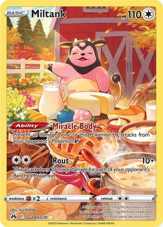 Miltank #GG24 · Crown Zenith Galarian Gallery Pokémon card