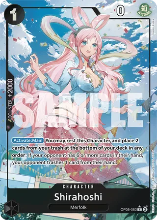 Shirahoshi (Alternate Art) #OP05-082-alternate-art · Premium Booster -The Best- One Piece card
