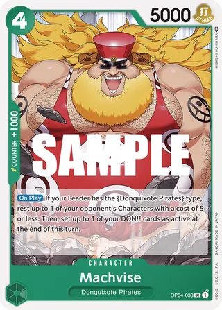 Machvise #OP04-033 · Kingdoms of Intrigue Pre-Release Cards One Piece card