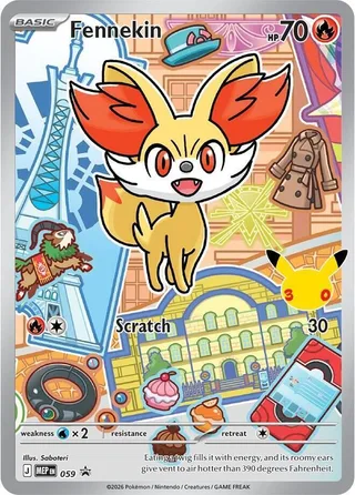 Fennekin #059 · MEP Black Star Promos Pokémon card