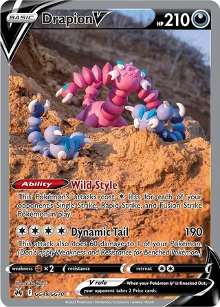 Drapion V #GG49 · Crown Zenith Galarian Gallery Pokémon card