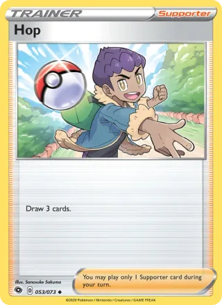 Hop #53 · Champion's Path Pokémon card
