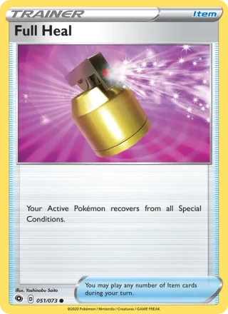 Full Heal #51 · Champion's Path Pokémon card
