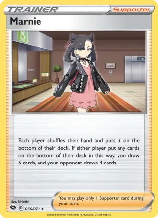 Marnie #56 · Champion's Path Pokémon card