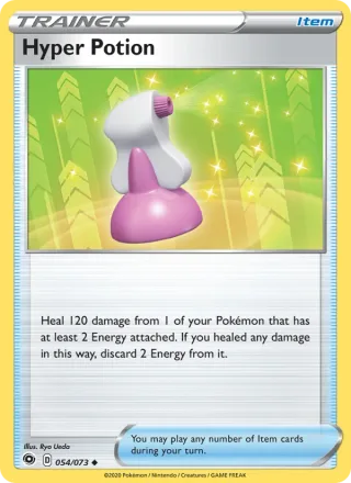 Hyper Potion #54 · Champion's Path Pokémon card