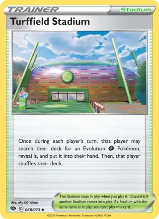 Turffield Stadium #68 · Champion's Path Pokémon card
