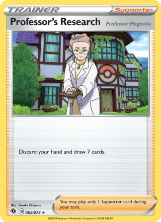 Professor's Research (Professor Magnolia) #62 · Champion's Path Pokémon card