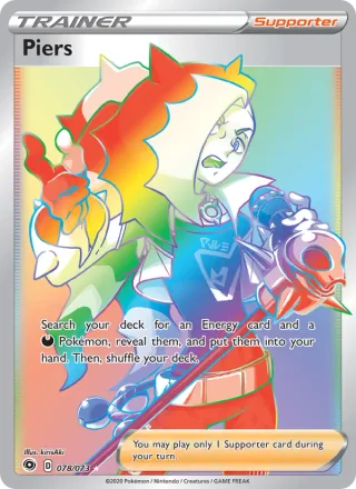 Piers #78 · Champion's Path Pokémon card