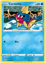 Carvanha · Champion's Path Pokémon card