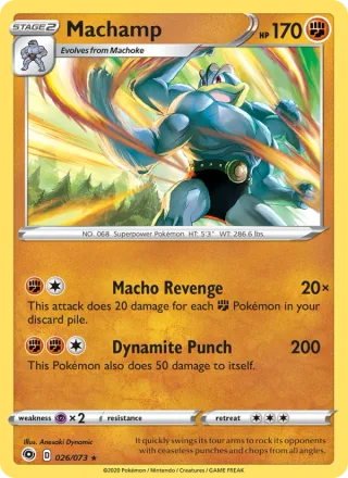 Machamp #26 · Champion's Path Pokémon card