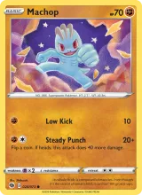 Machop · Champion's Path Pokémon card