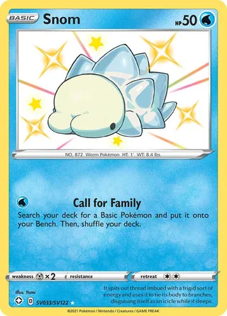 Snom #SV033 · Shining Fates Shiny Vault Pokémon card