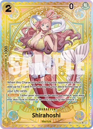 Shirahoshi (SP) #EB01-057-sp · A Fist of Divine Speed One Piece card