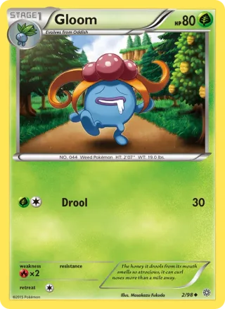 Gloom #2 · Ancient Origins Pokémon card