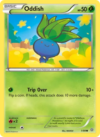 Oddish #1 · Ancient Origins Pokémon card