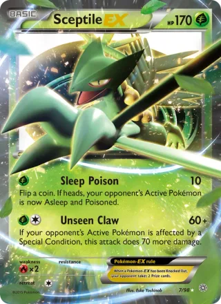Sceptile EX #7 · Ancient Origins Pokémon card