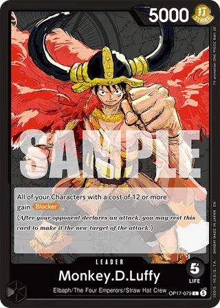 Monkey.D.Luffy #OP17-079 · The World's Strongest Warriors One Piece card
