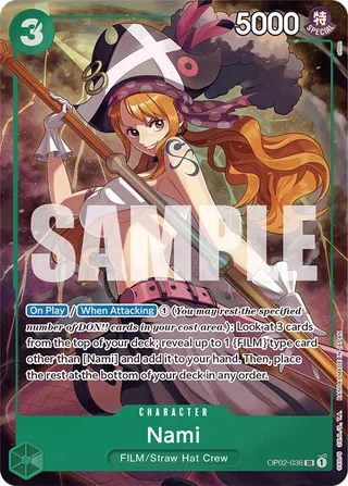 Nami (Premium Card Collection -Best Selection Vol. 1-) #OP02-036-premium-card-collection-best-selection-vol-1 · One Piece Promotion Cards One Piece card