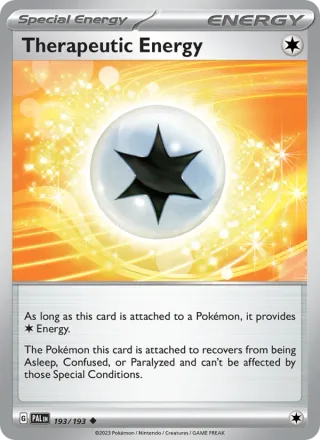 Therapeutic Energy #193 · Paldea Evolved Pokémon card