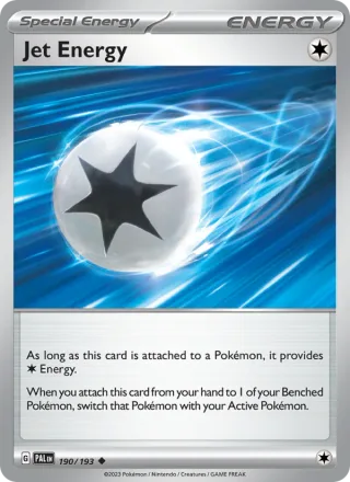 Jet Energy #190 · Paldea Evolved Pokémon card