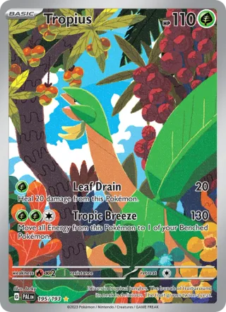 Tropius #195 · Paldea Evolved Pokémon card