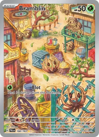 Bramblin #198 · Paldea Evolved Pokémon card