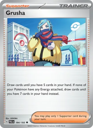Grusha #184 · Paldea Evolved Pokémon card