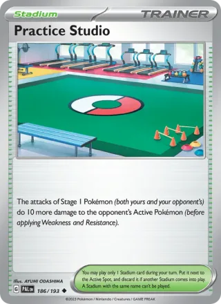Practice Studio #186 · Paldea Evolved Pokémon card