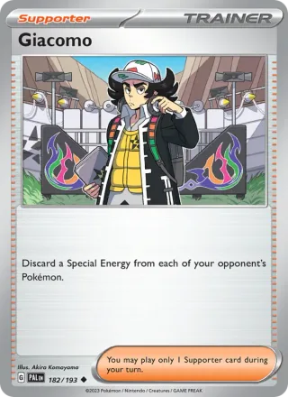 Giacomo #182 · Paldea Evolved Pokémon card