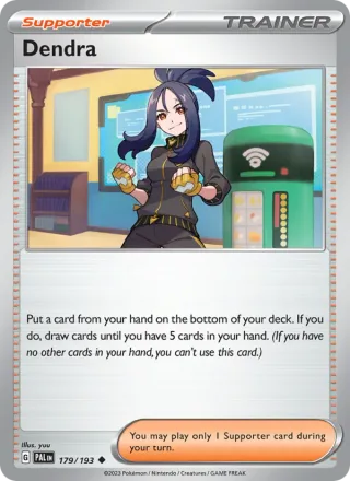 Dendra #179 · Paldea Evolved Pokémon card