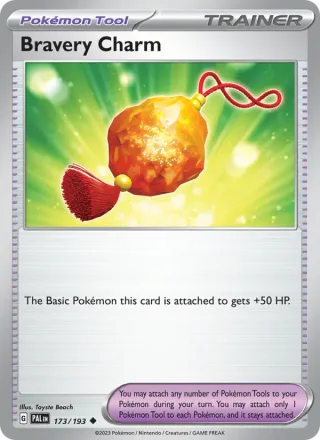 Bravery Charm #173 · Paldea Evolved Pokémon card
