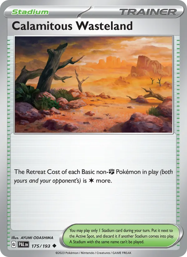Calamitous Wasteland full card art