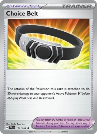 Choice Belt #176 · Paldea Evolved Pokémon card