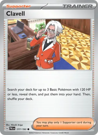 Clavell #177 · Paldea Evolved Pokémon card