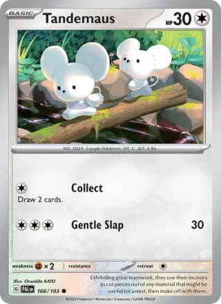 Tandemaus #166 · Paldea Evolved Pokémon card